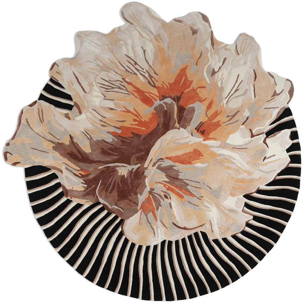 Tapis Rond Amber Bloom