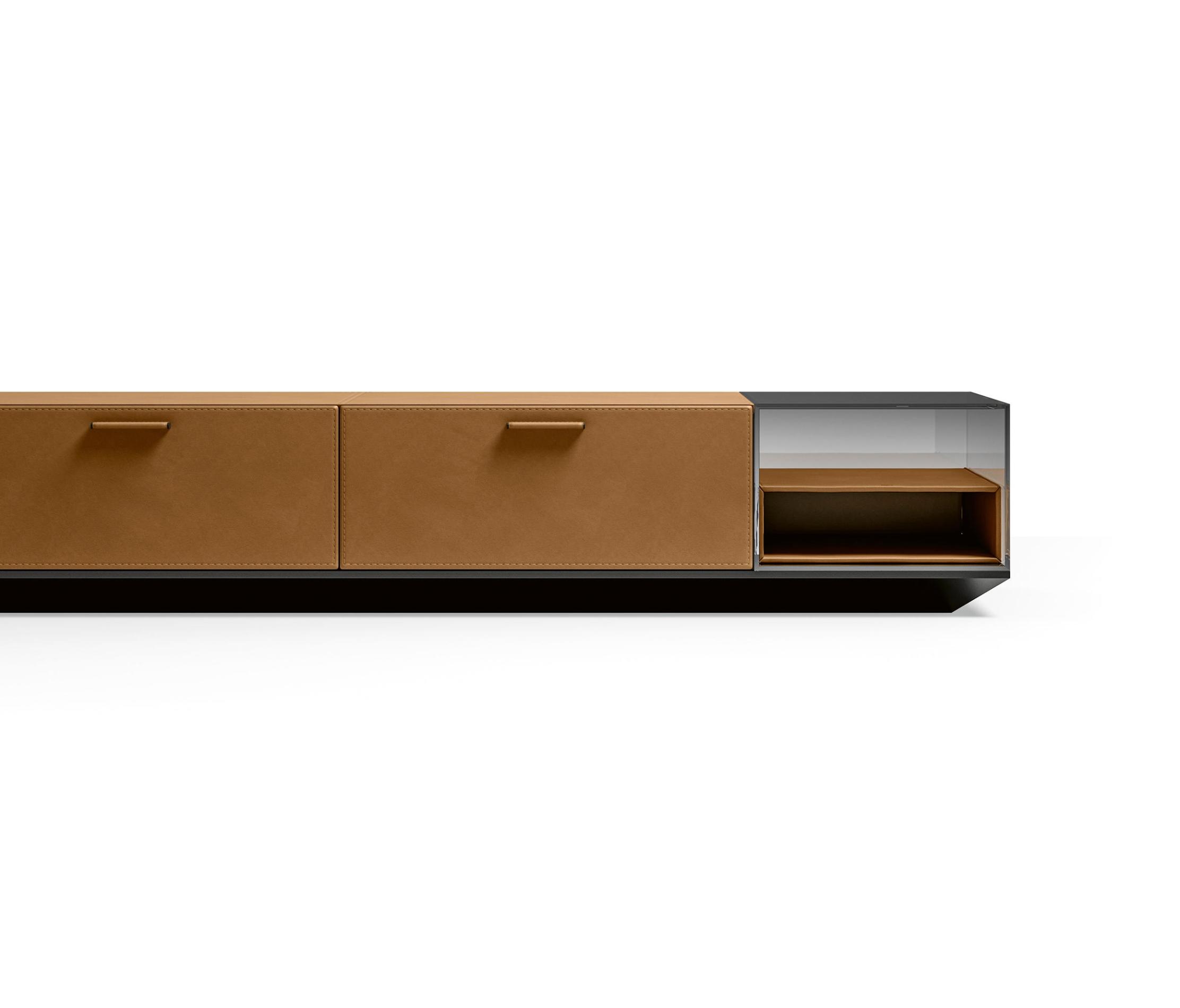 Meuble TV en Cuir | Dimensions: L 260 cm