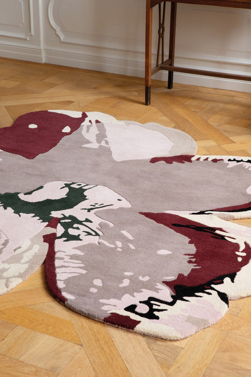 Tapis en forme Magnolia Bourgogne