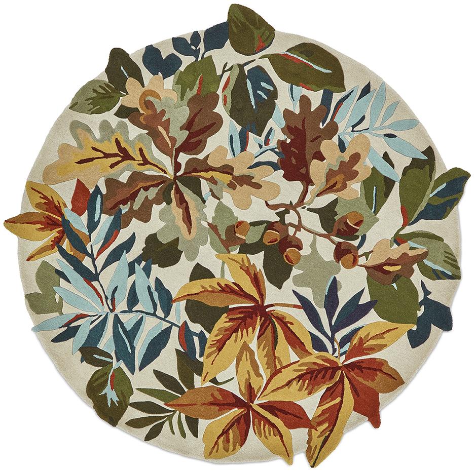 Tapis rond Robin's Wood Marron Rouille 146501