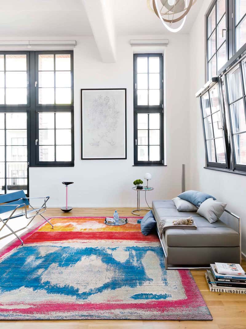 Tapis No. 12 "Jour de Plage" sur Gris