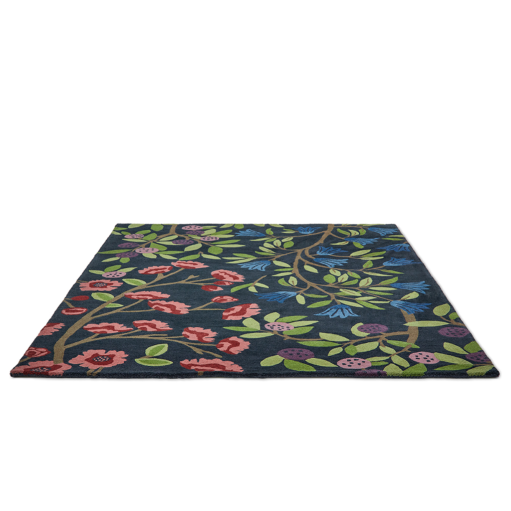 Tapis Foraging Indigo 146618