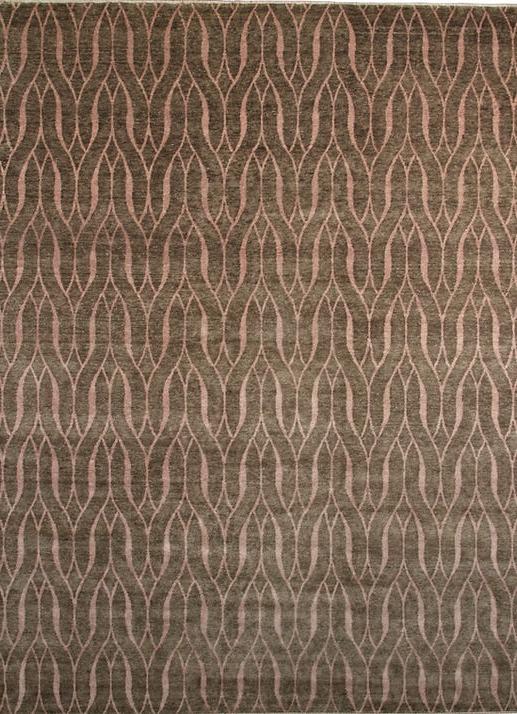 Tapis en Laine Ikat Noué à la Main