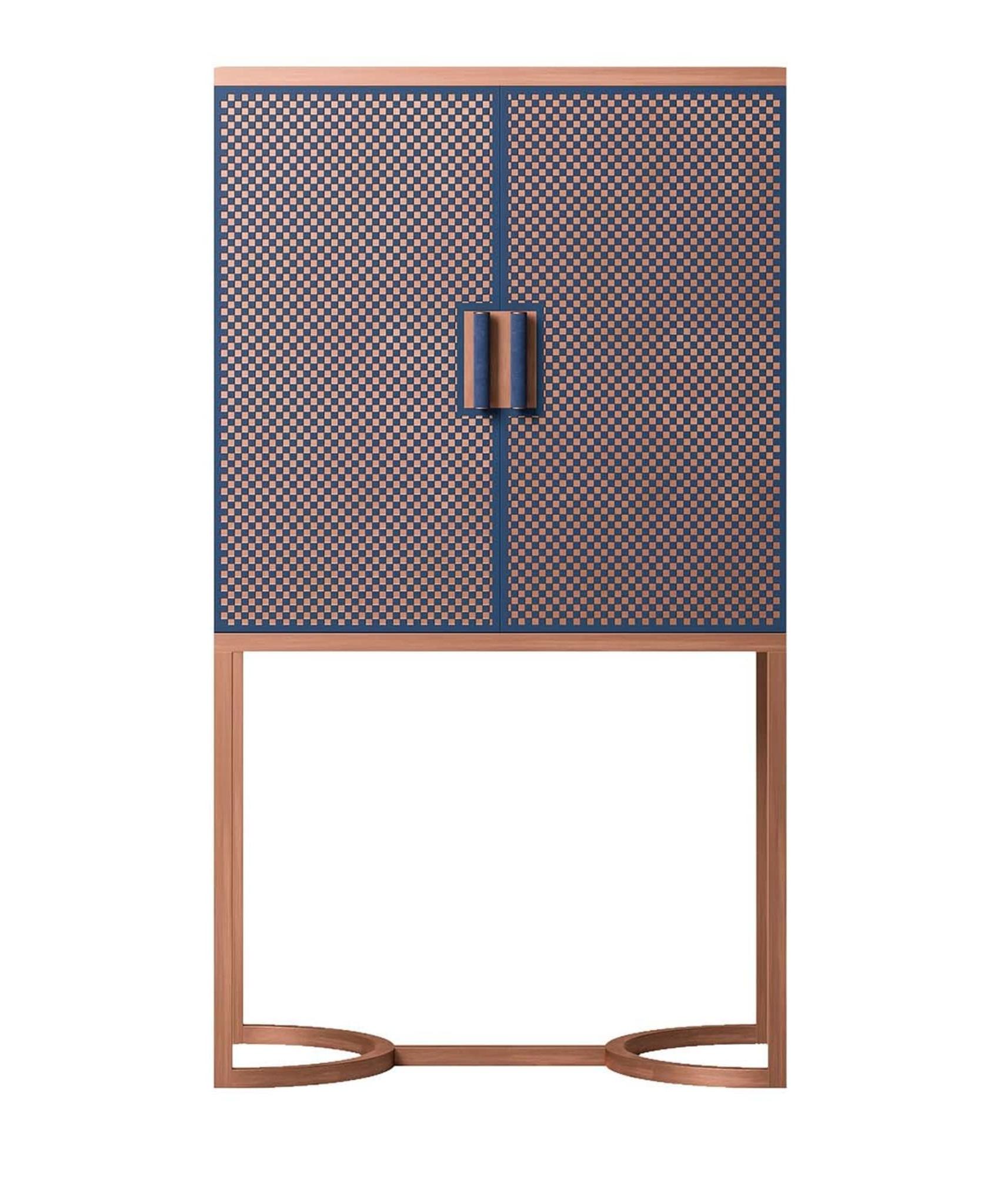 Meuble Bar Bleu / Marron