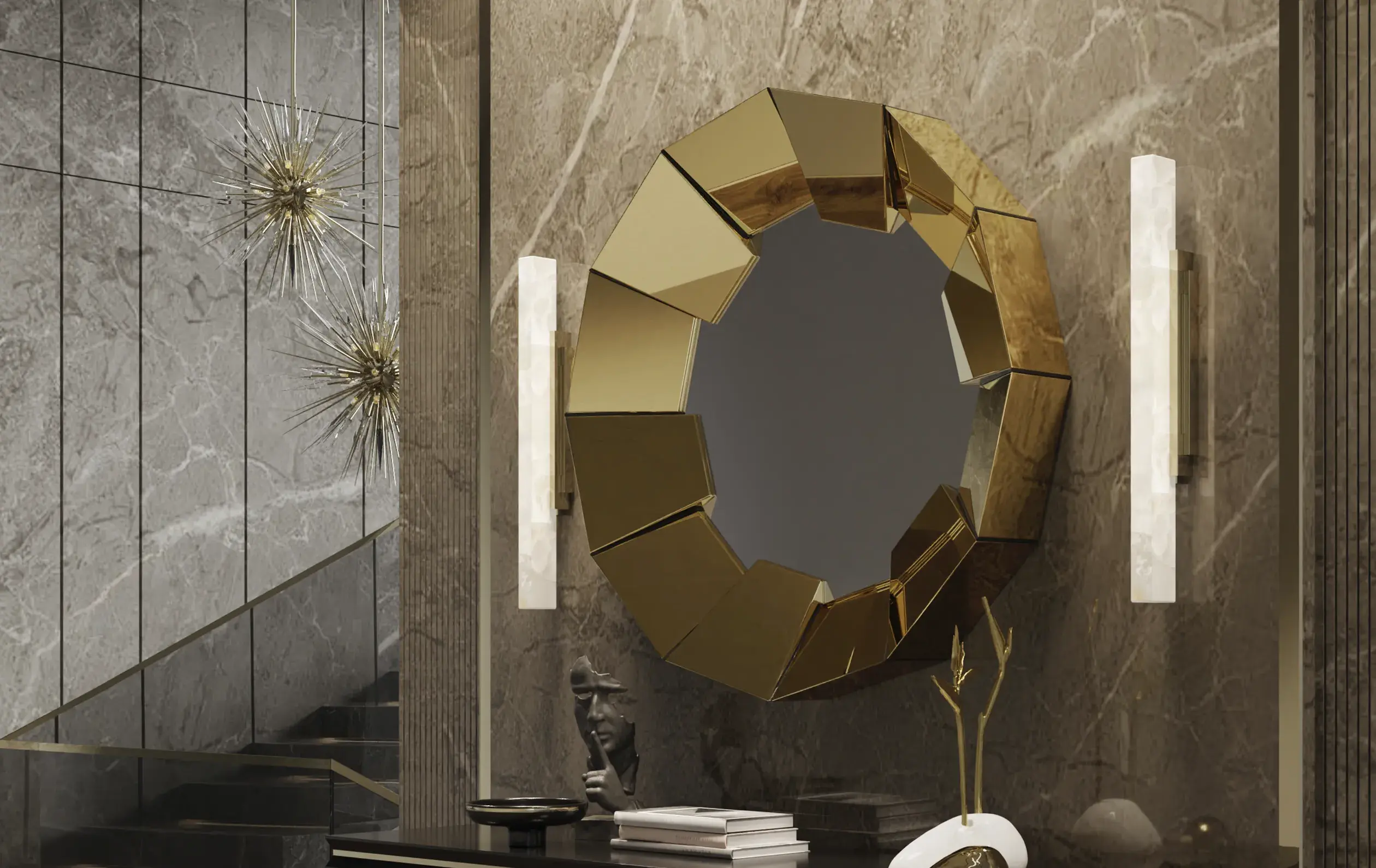 Miroir Radiance Doré - 3