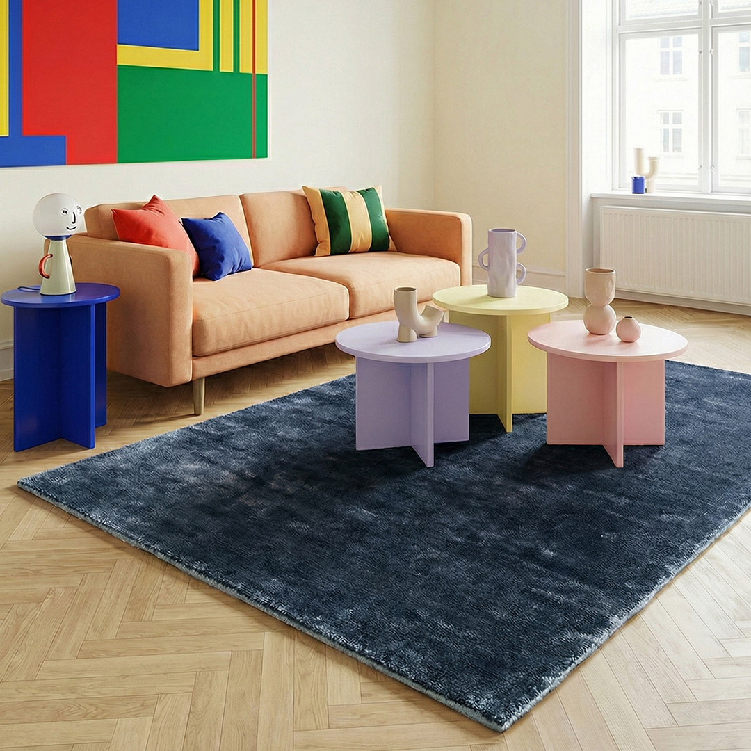 Tapis Eucalyptus Bleu