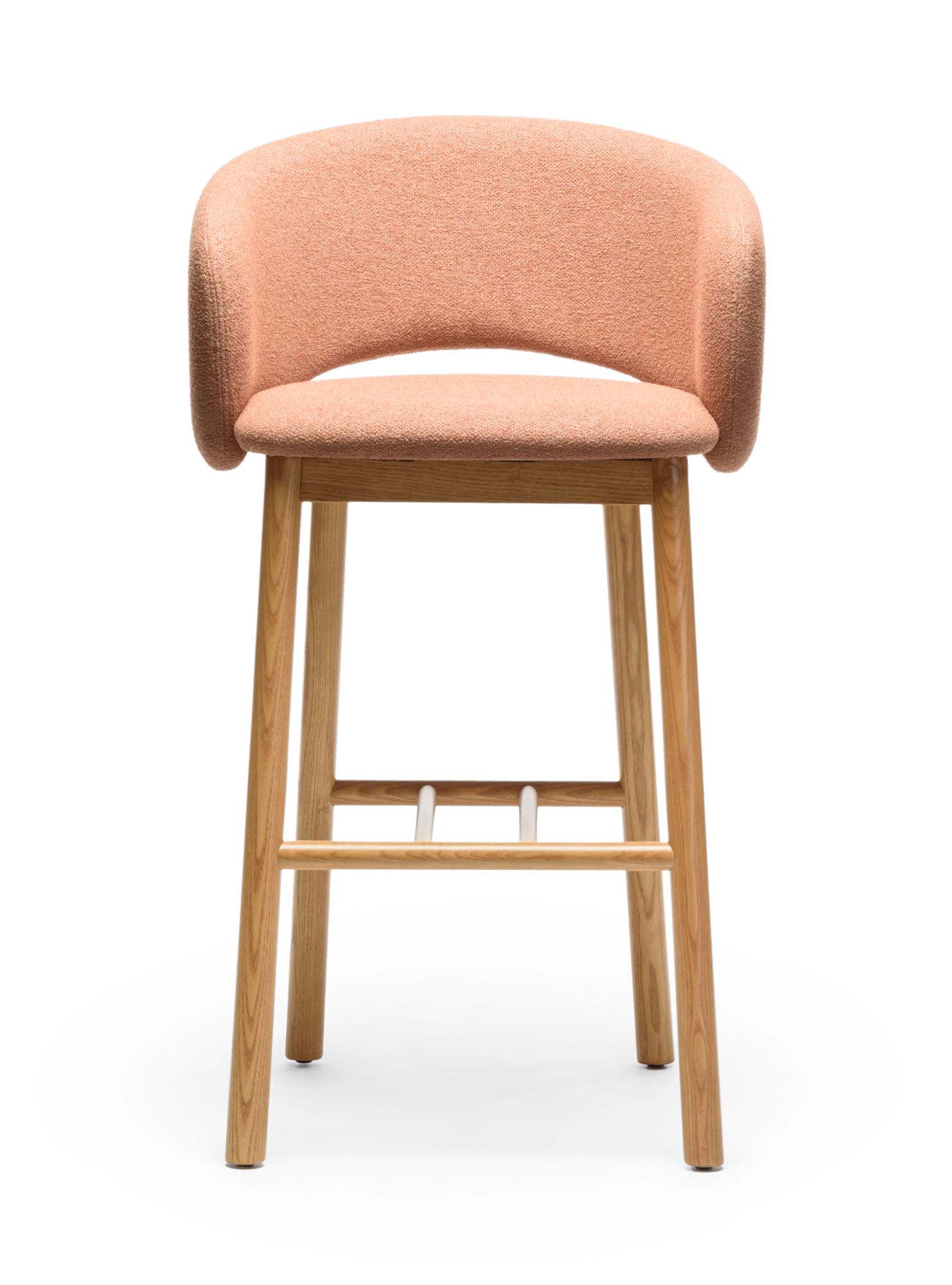Tabouret de Bar Bel SG-75 Frêne Terracotta