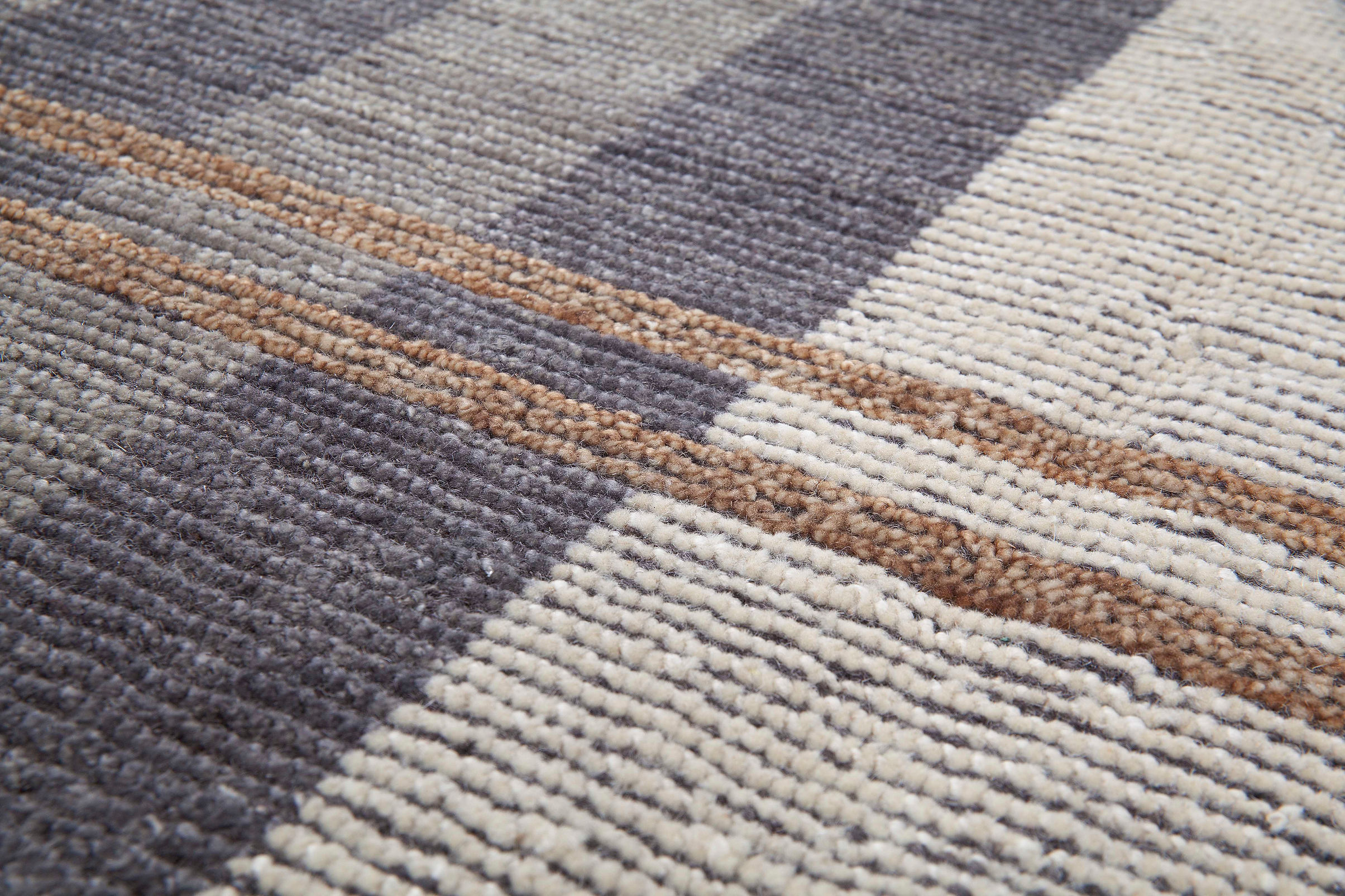 Tapis Turc à Carreaux Noué à la Main