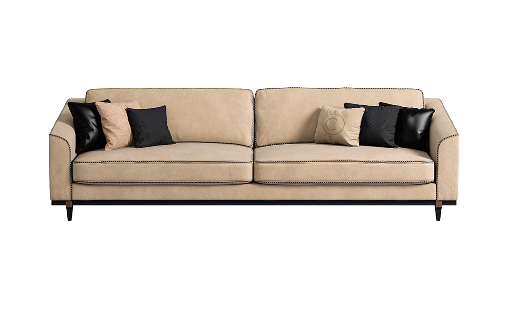 Canapé Beige Moderne | Configuration: 2 places