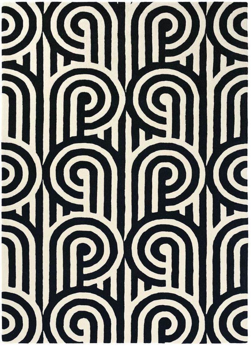 Tapis Turnabouts Noir 39205 | Taille: 200 x 280 cm