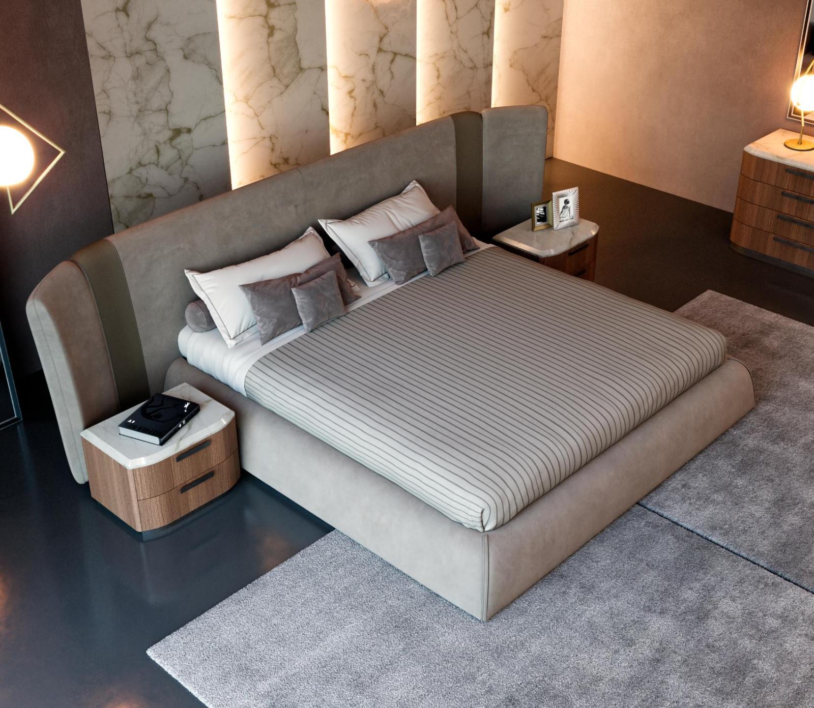 Table de chevet en marbre James