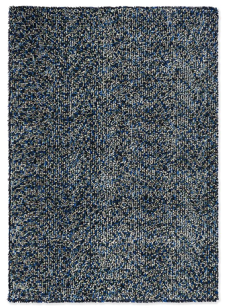 Tapis shaggy feutré Pop-Art Bleu | Taille: 140 x 200 cm