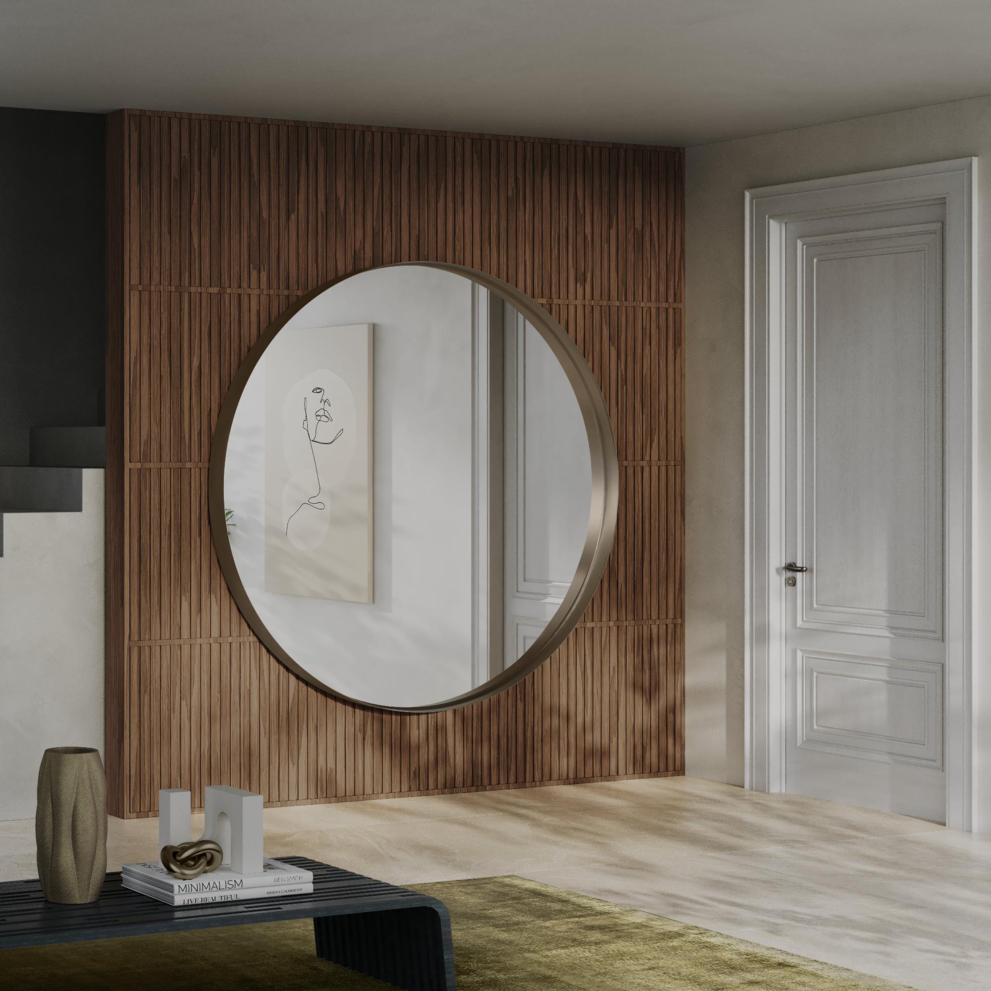 Miroir mural rond Ron