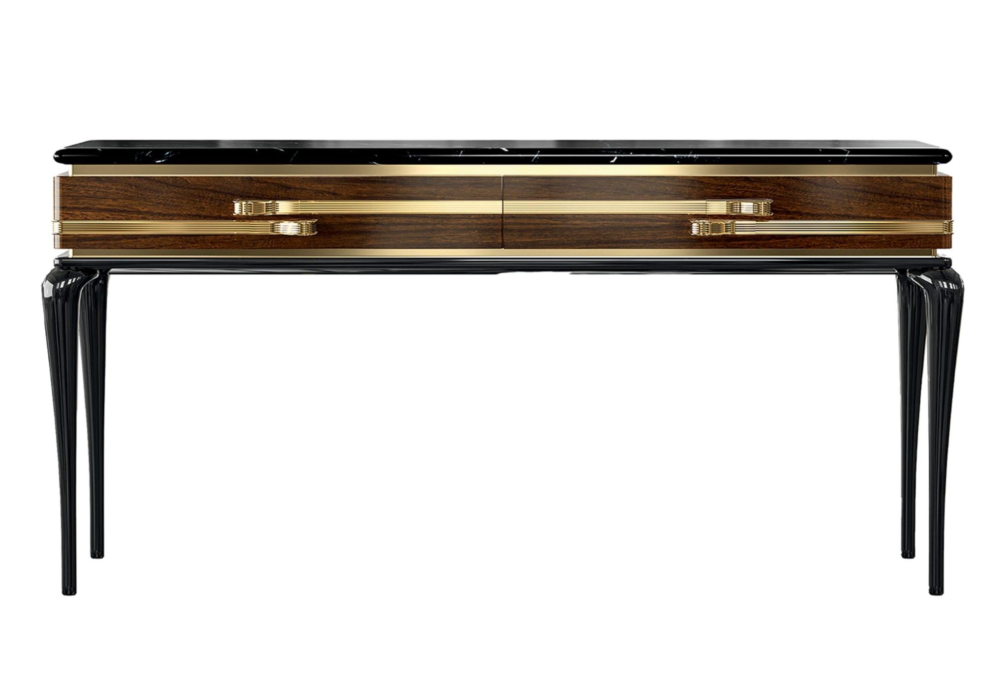 Console en Bois Dilan | Configuration: Avec miroir