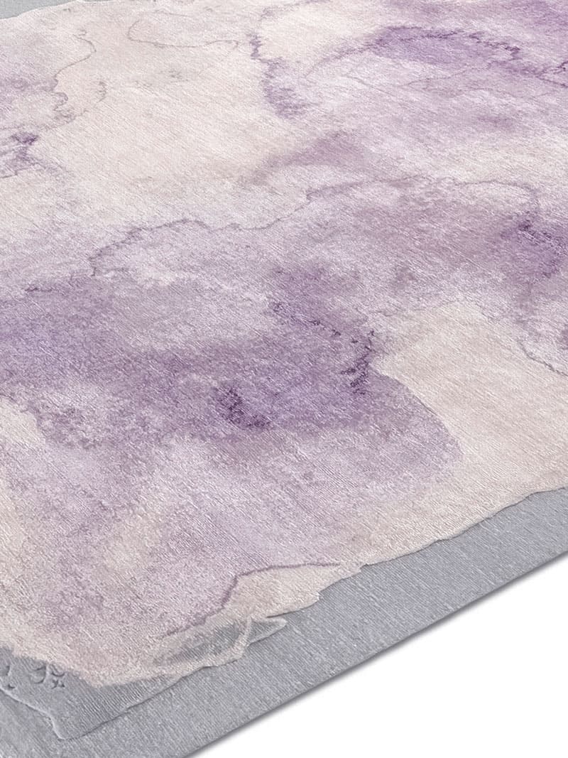 Tapis noué main de luxe Mono Violet