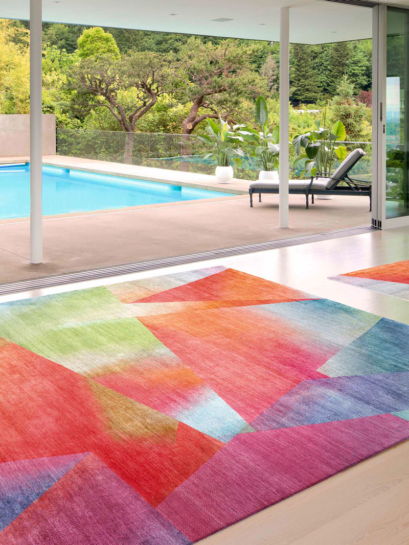 Tapis noué main de luxe Crystal