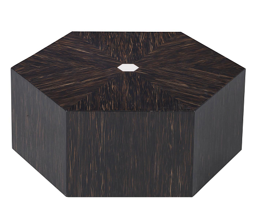 Table basse hexagonale noire