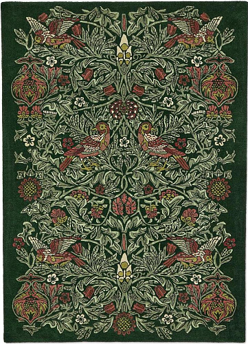 Tapis en laine Bird Tump Green 128307