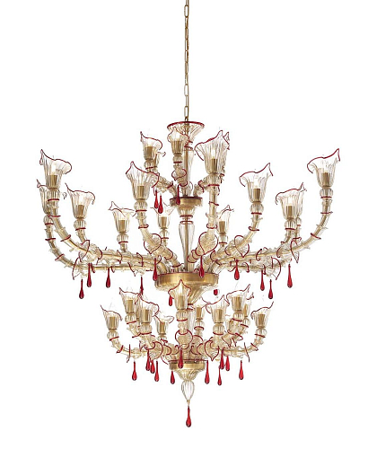 Lustre Rezzonico Murano Doré