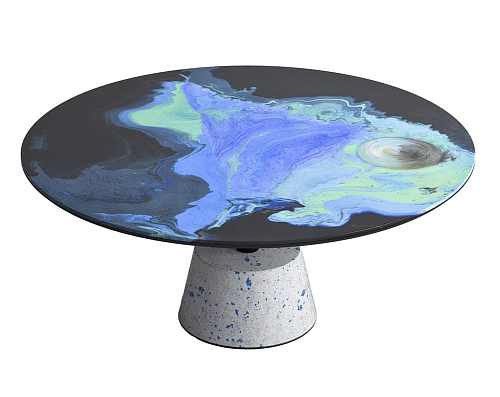 Table basse ronde en métal Astraliti