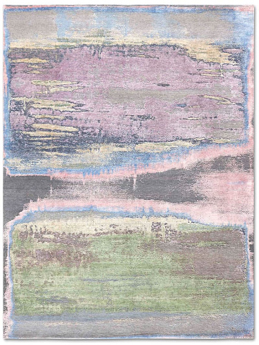 Tapis fait main de luxe Multicolore