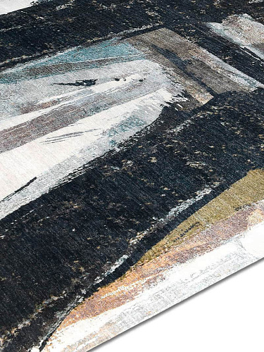 Tapis tissé main Vert Rouille