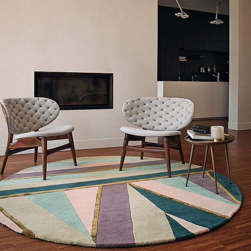 Tapis Rond Sahara Rose 56102