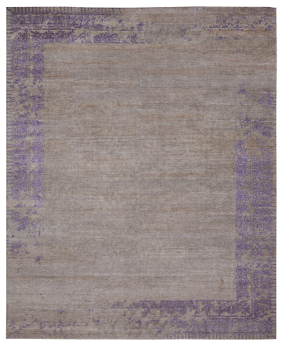 Tapis Ferrara Bordure Spéciale Gris Violet