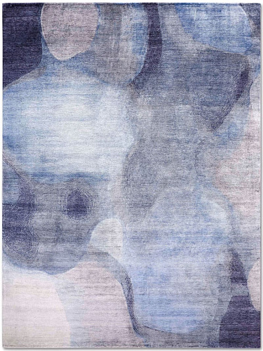 Tapis No. 02 Bleu/Gris