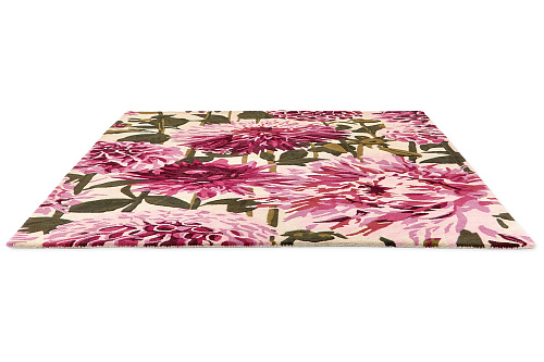 Tapis Dahlia Fuchsia / Palmier