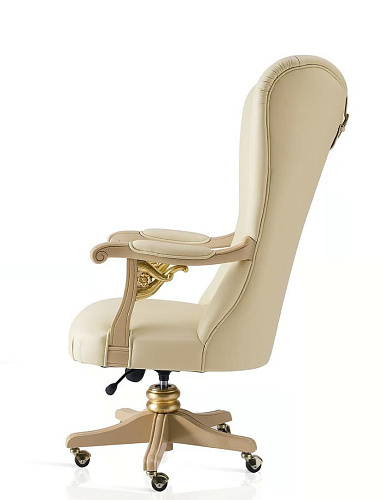 Fauteuil Pivotant en Cuir Harmony