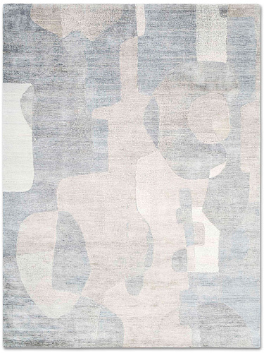 Tapis de luxe Argent Neige
