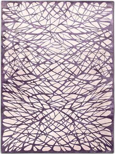 Tapis noué main Dresden Lilas Clair