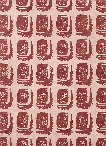 Tapis Woodblock Rouge