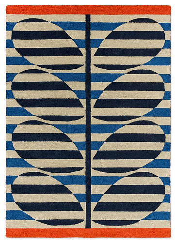 Tapis Tige Rayée Azur Extérieur