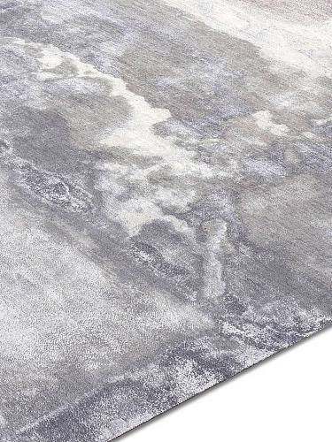 Tapis No. 15 Nuages Gris Clair sur Gris