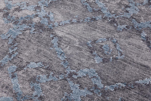 Tapis Abstrait Indien en Soie de Bambou