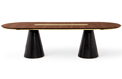 Table de Cuisine et de Salle à Manger Ovale Bertoia