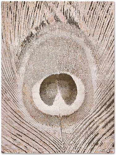 Tapis de luxe fait main Plumes