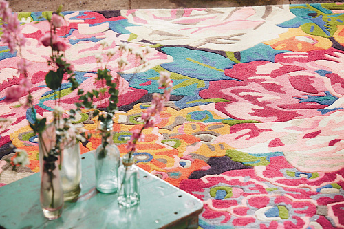 Tapis Rose & Peony Cerise 45005