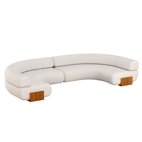 Canapé modulable Carmel en bois