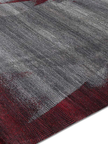 Tapis noué main Bois Rouge