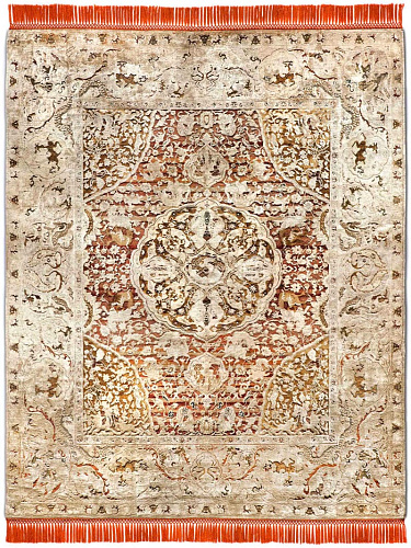 Tapis noué main de luxe Or