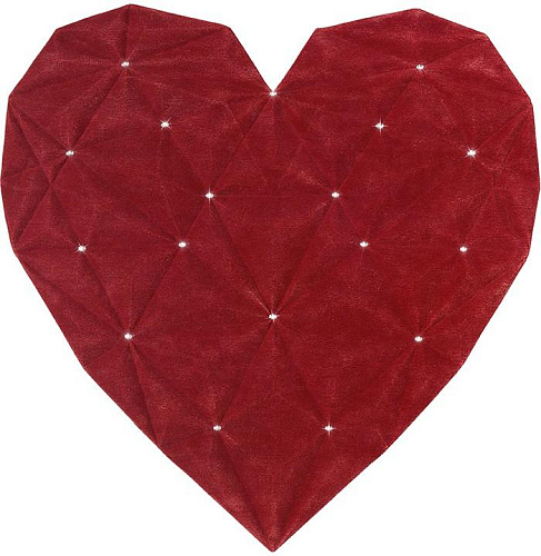 Tapis Heart Diamond Rouge