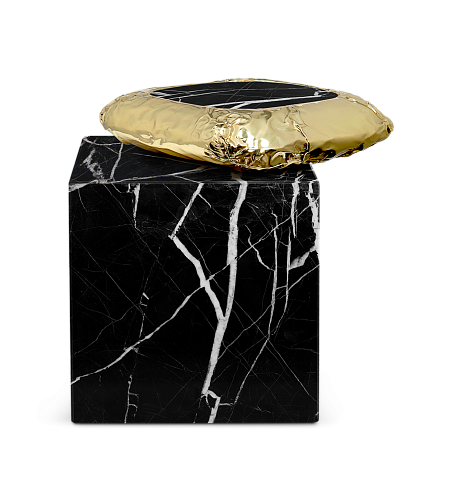Table d’Appoint Nero Marquina Megalith