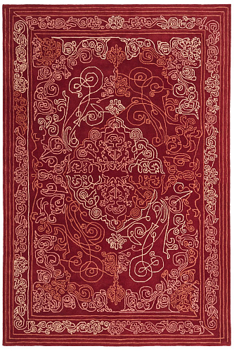 Tapis One-Stroke Rouge