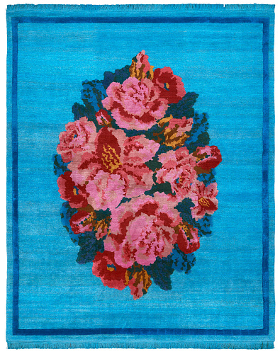 Tapis Nadinka Vert Bleu