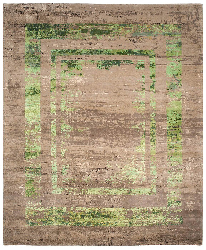 Tapis Artwork 27 Triple Bordure Verte
