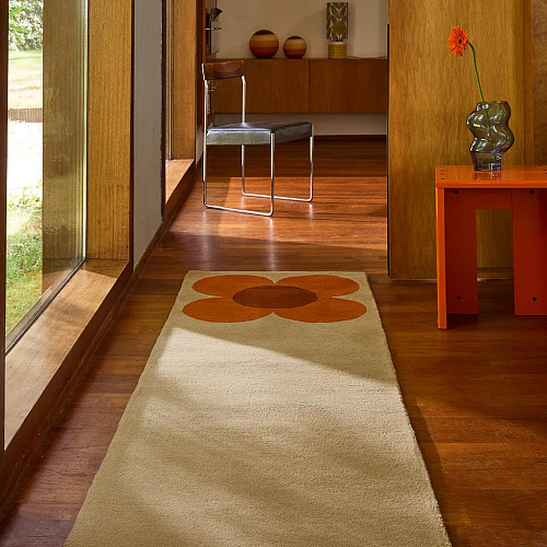 Flower Placement Pumpkin / Ecru Tapis