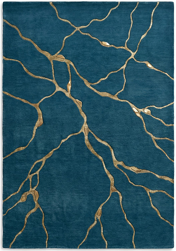 Tapis Golden Veins Blue
